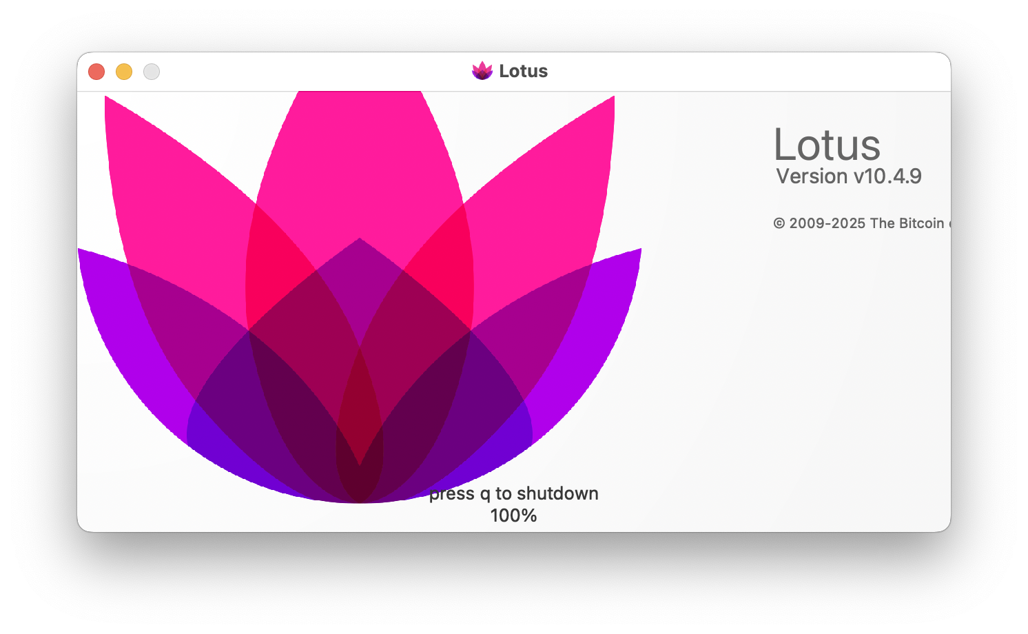 核心区块链软件 - lotusd screenshot